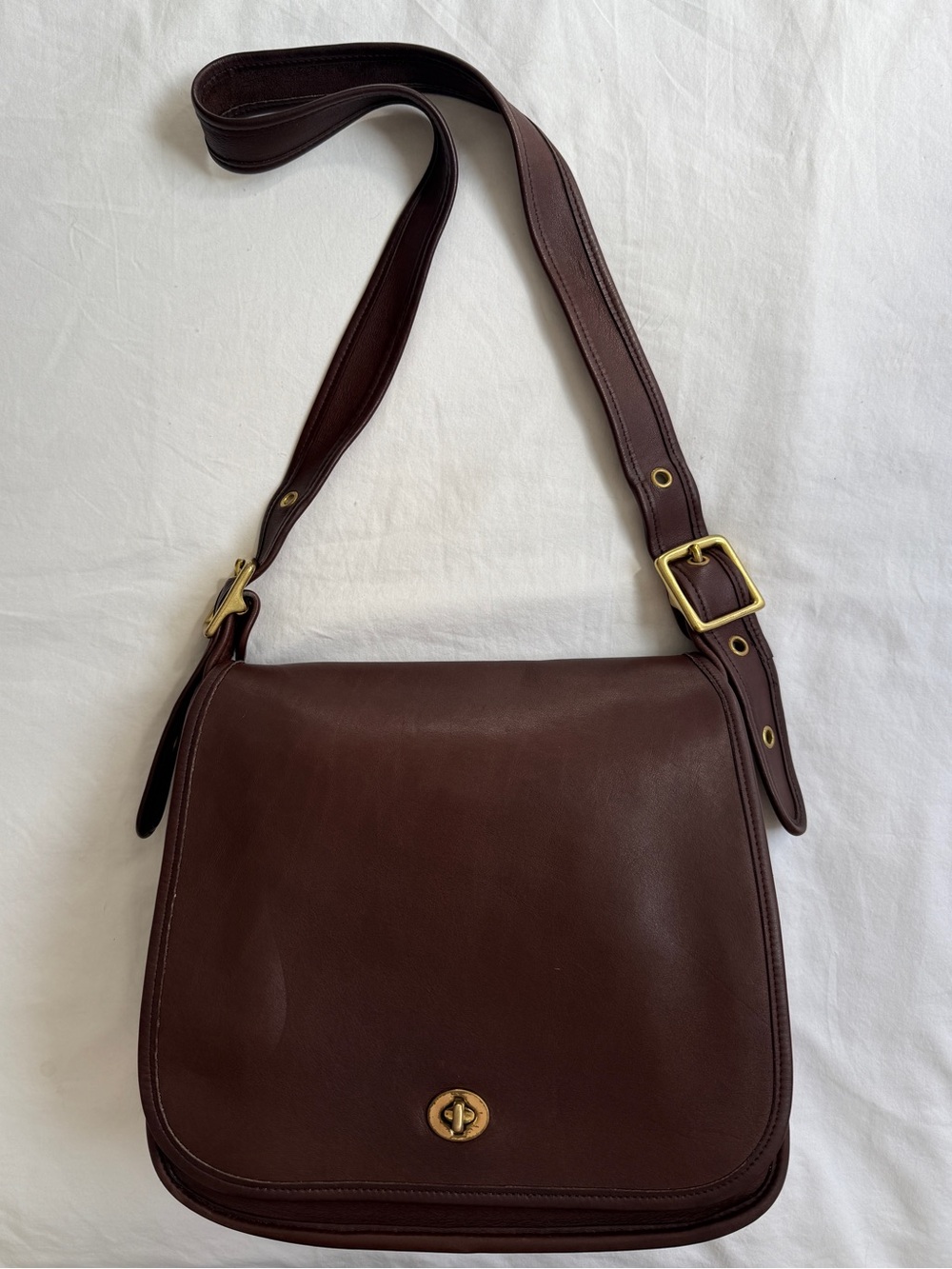 Coach Vintage Stewardess Bag Brown Leather Style 9525 Made in Original NYC USA